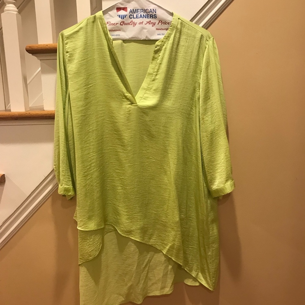 Chico’s lime green tunic